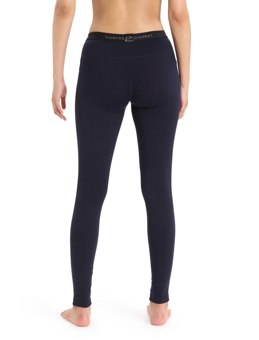 Icebreaker Merino 200 Oasis Thermal Leggings Női Base Layers Sötétkék | HU 1917HAPK